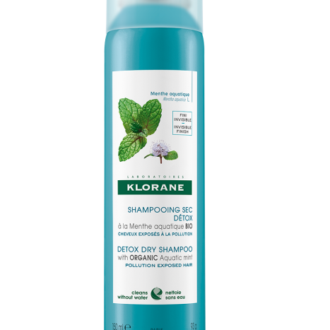 KLORANE Dry shampoo detoxifying with water mint 150ml